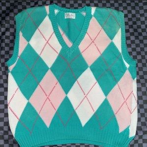 EUC: Women’s Vintage BENETTON Good V-Neck Knit Vest/Made in ITALY 🇮🇹